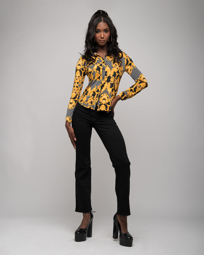 Designer Inspired Long Sleeve Shirt