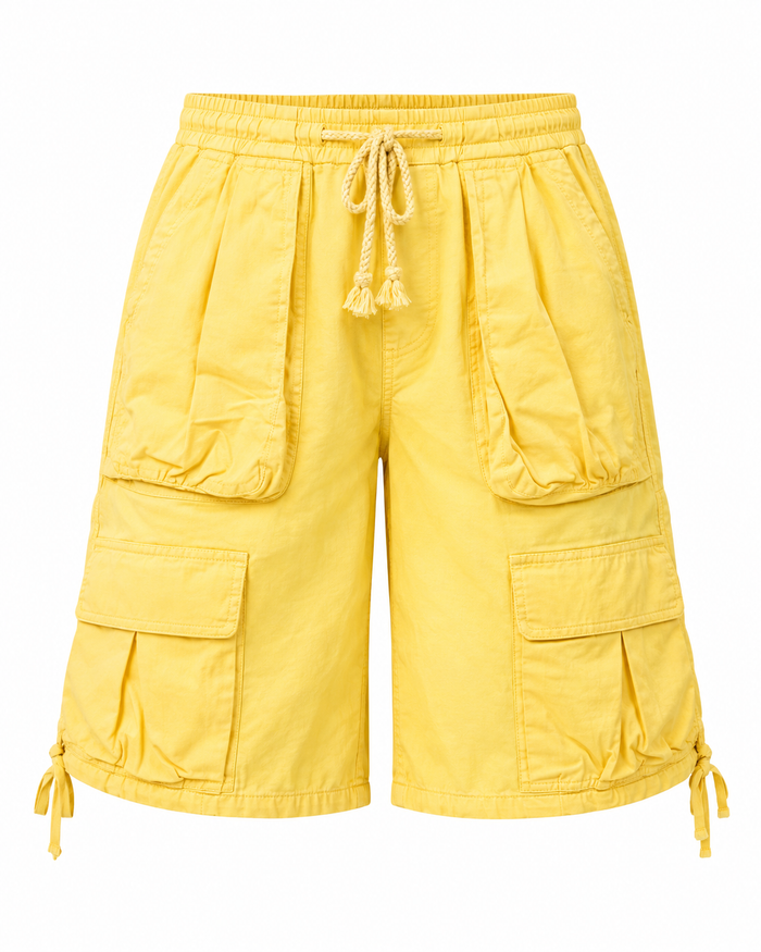 Yellow Cargo Shorts