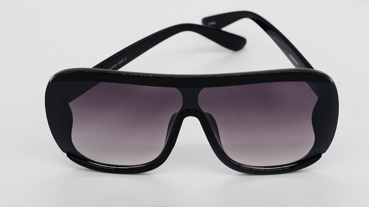 Rimless side Flat top aviator style sunglasses